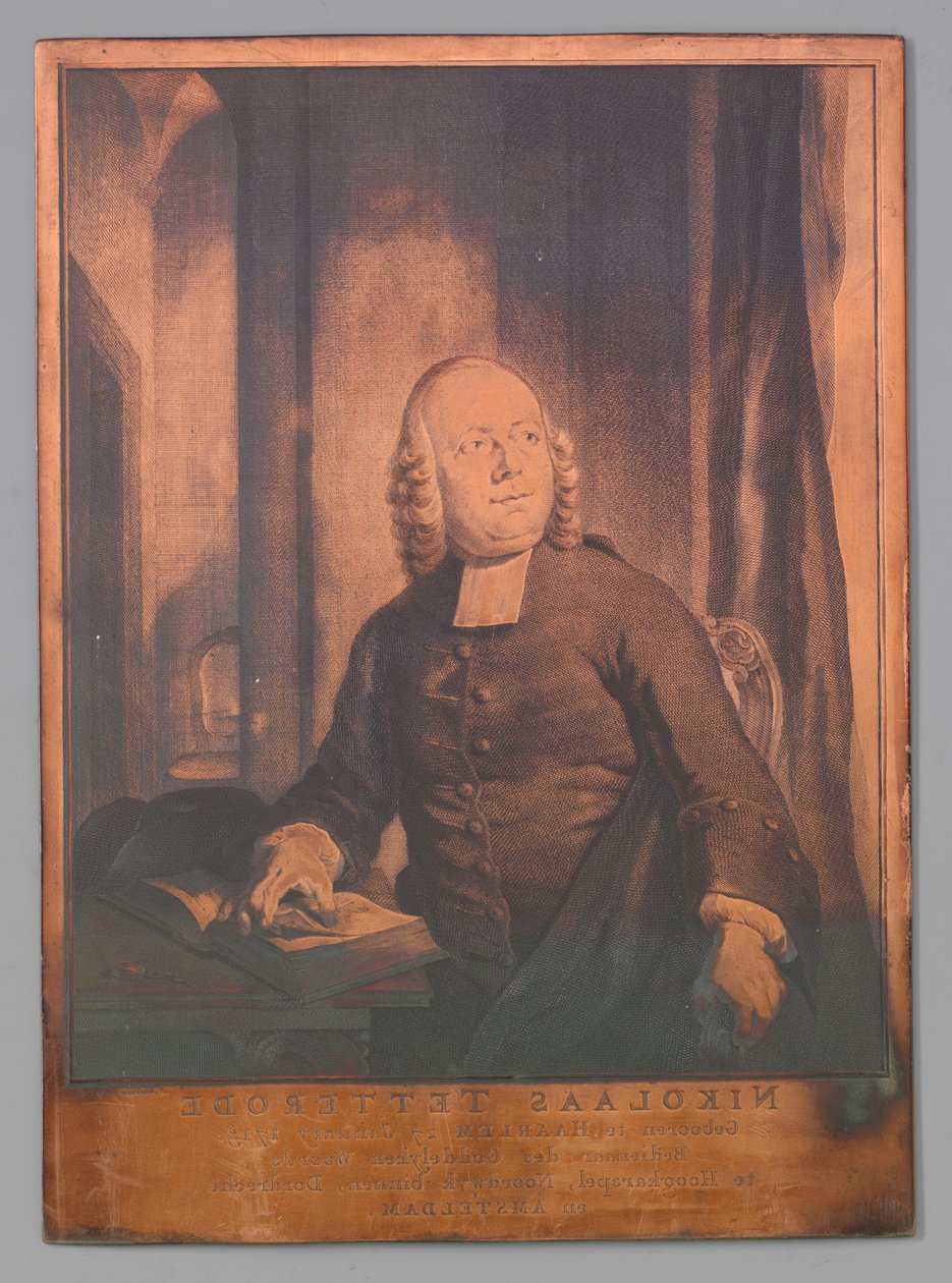 Porträtt av Nicholas av Tetterode av Jacob Houbraken (signed by artist)