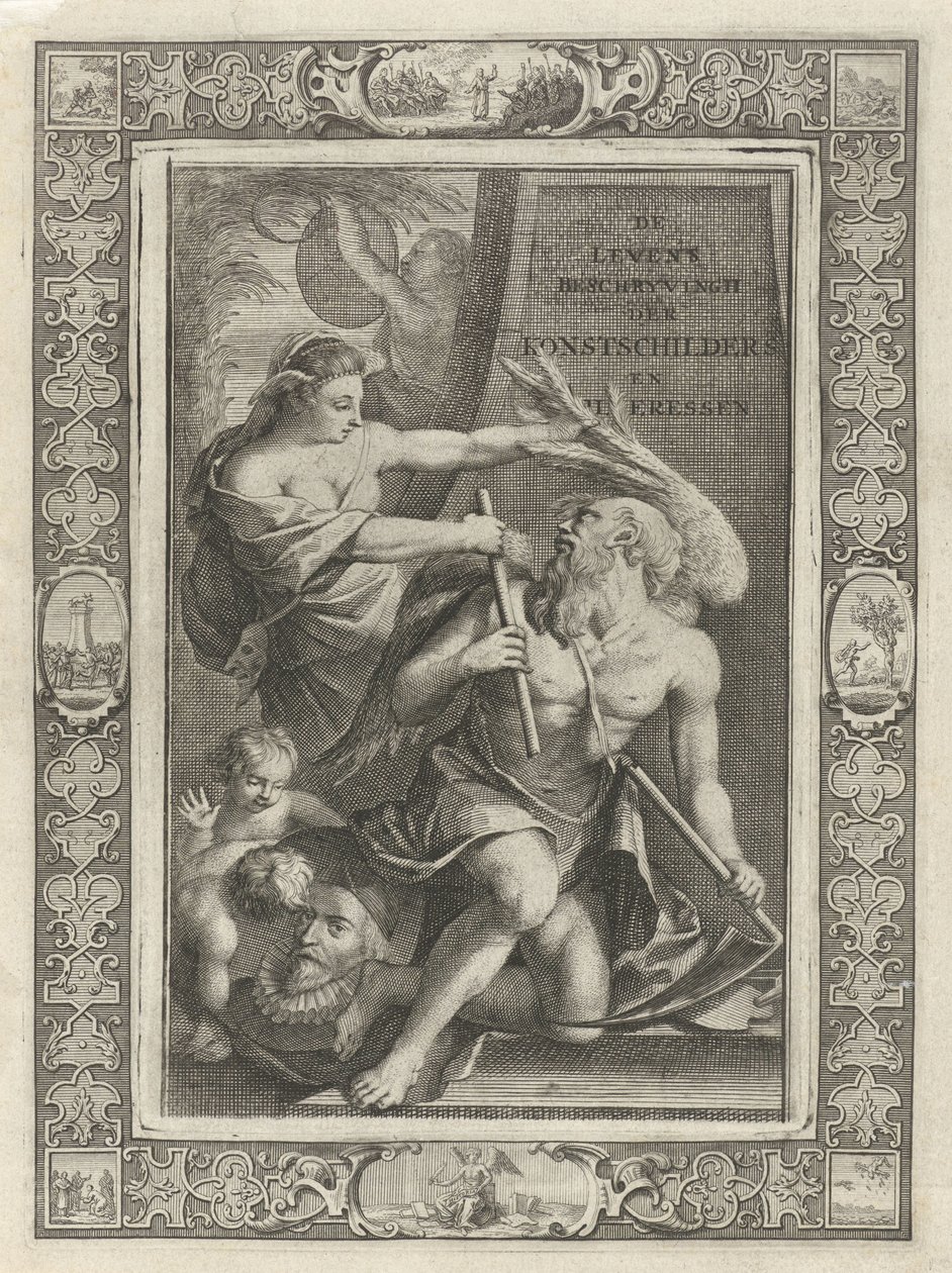 Fantasi tämjer fars tid Titelsida för: J.C. Weyerman. De holländska konstmålarnas och konstmålarnas livsbeskrivningar, 1729 av Jacob Houbraken