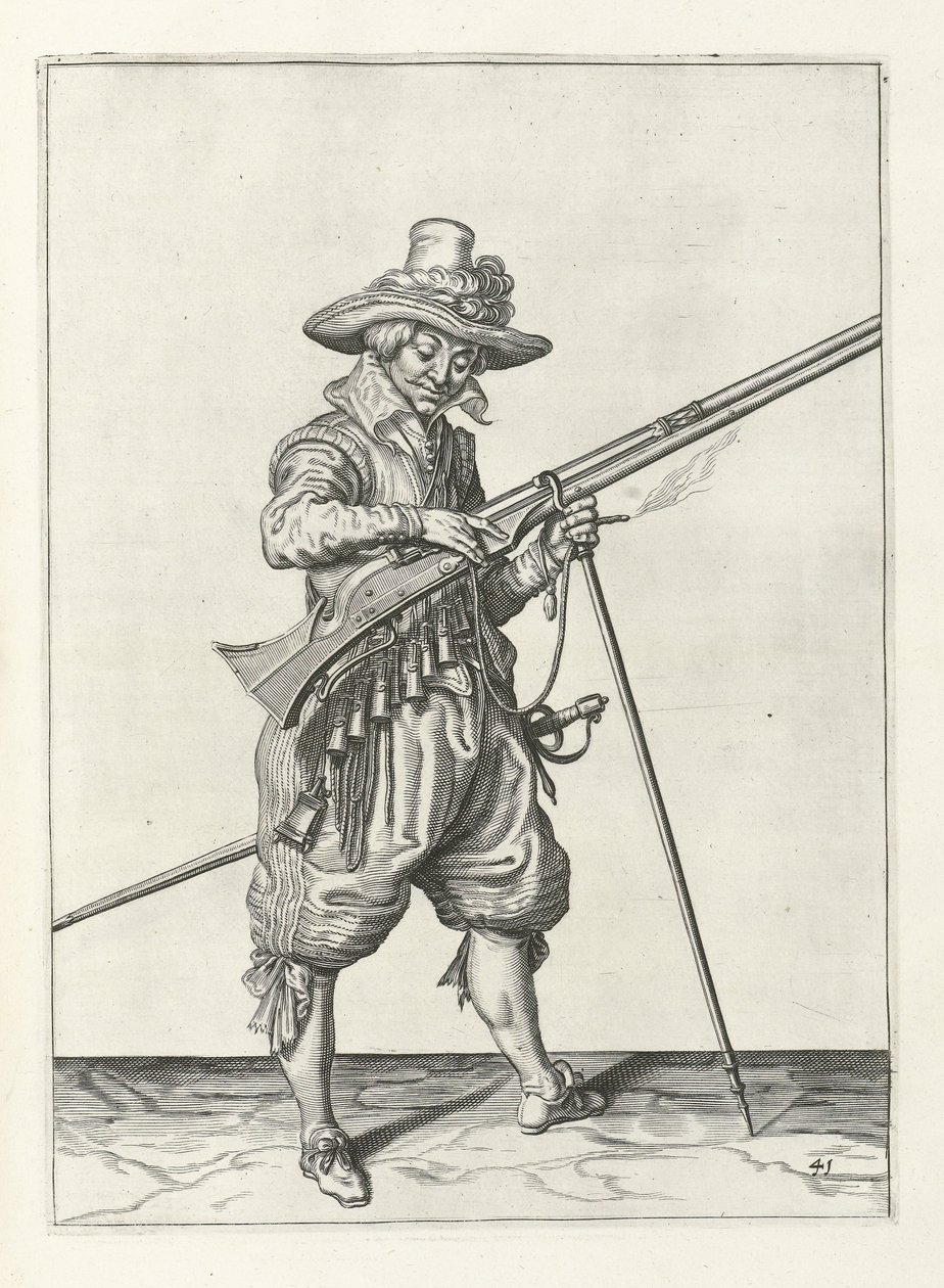 Musketör på vakt, ca 1600 av Jacob II de Gheyn