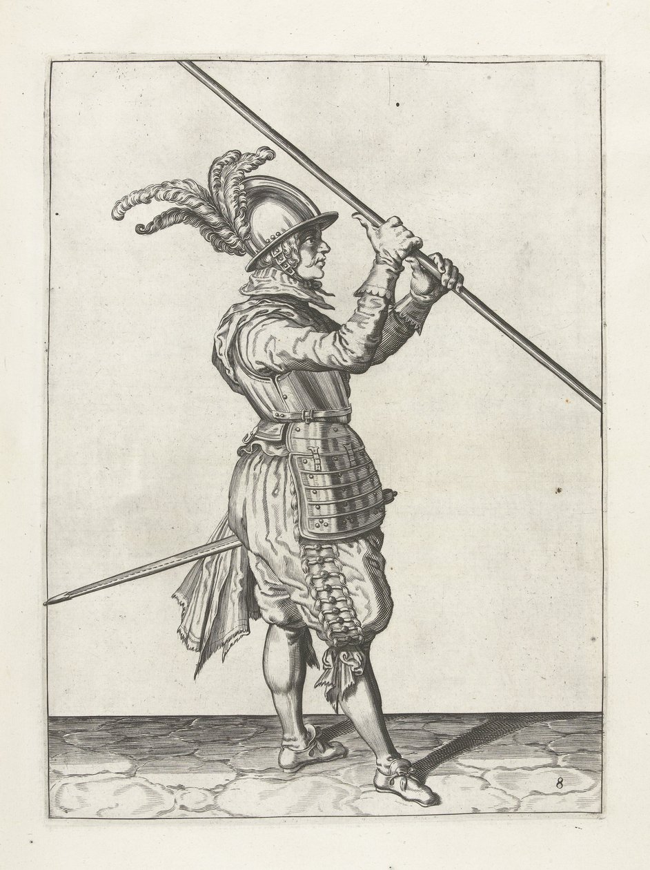 Soldat med lans, c.1600 av Jacob II de Gheyn