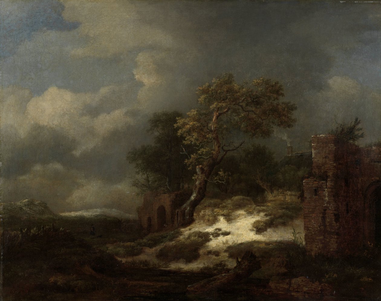 Landskap med ruiner av Jacob van Ruisdael