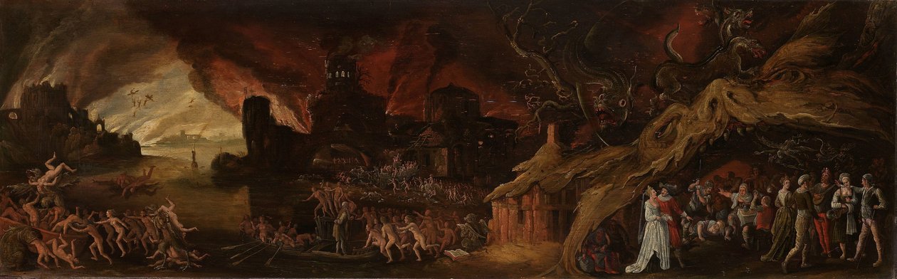 Den sista domen och de sju dödssynderna av Jacob Isaacsz. van Swanenburg