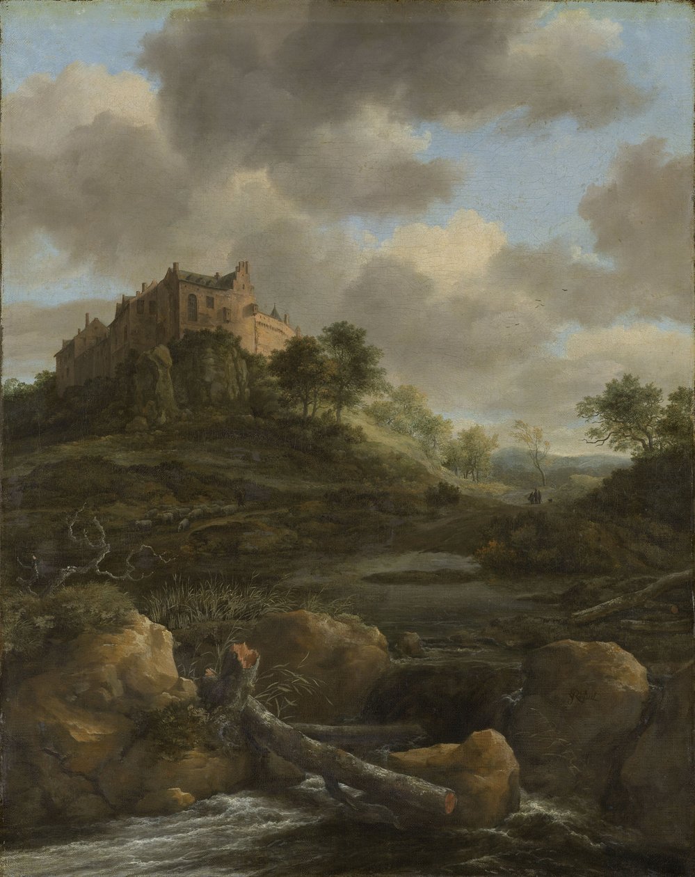 Bentheims slott, 1650-82 av Jacob van Ruisdael