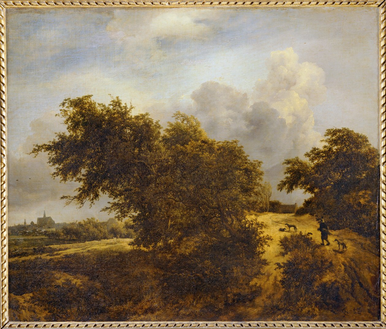 Stig i sanddynerna i Haarlem eller Le Buisson ... av Jacob Isaaksz. or Isaacksz. van Ruisdael