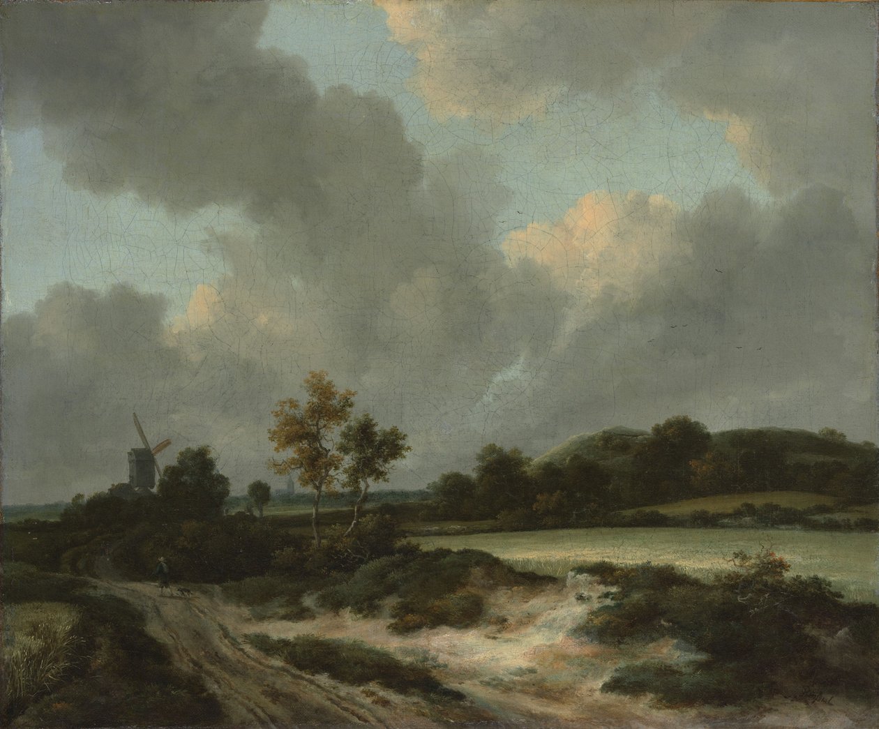 Grainfields, ca 1660 (olja på duk) av Jacob van Ruisdael