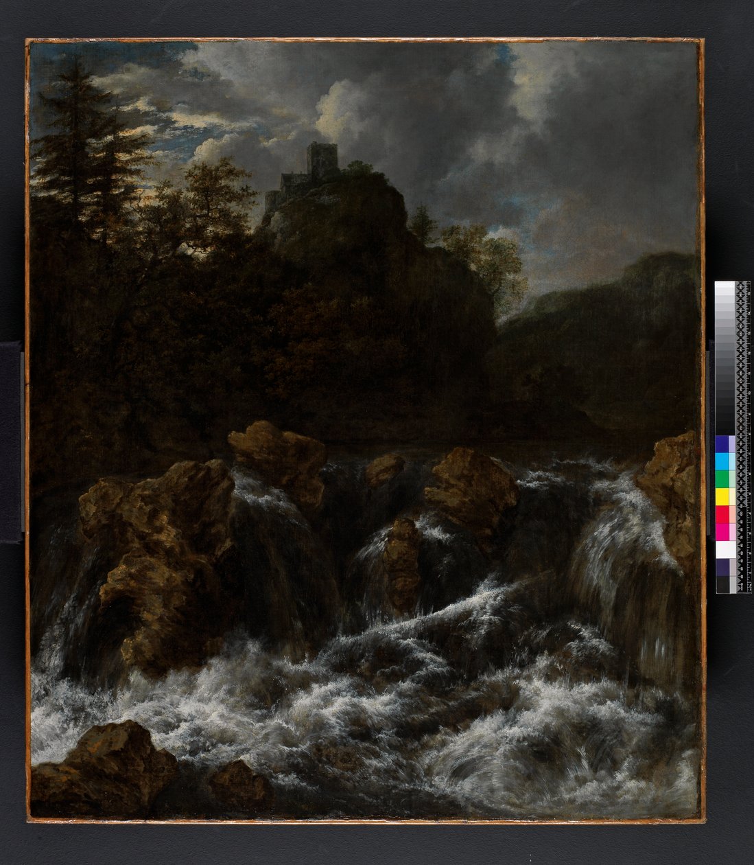 Landskap med vattenfall, före 1682 av Jacob van Ruisdael