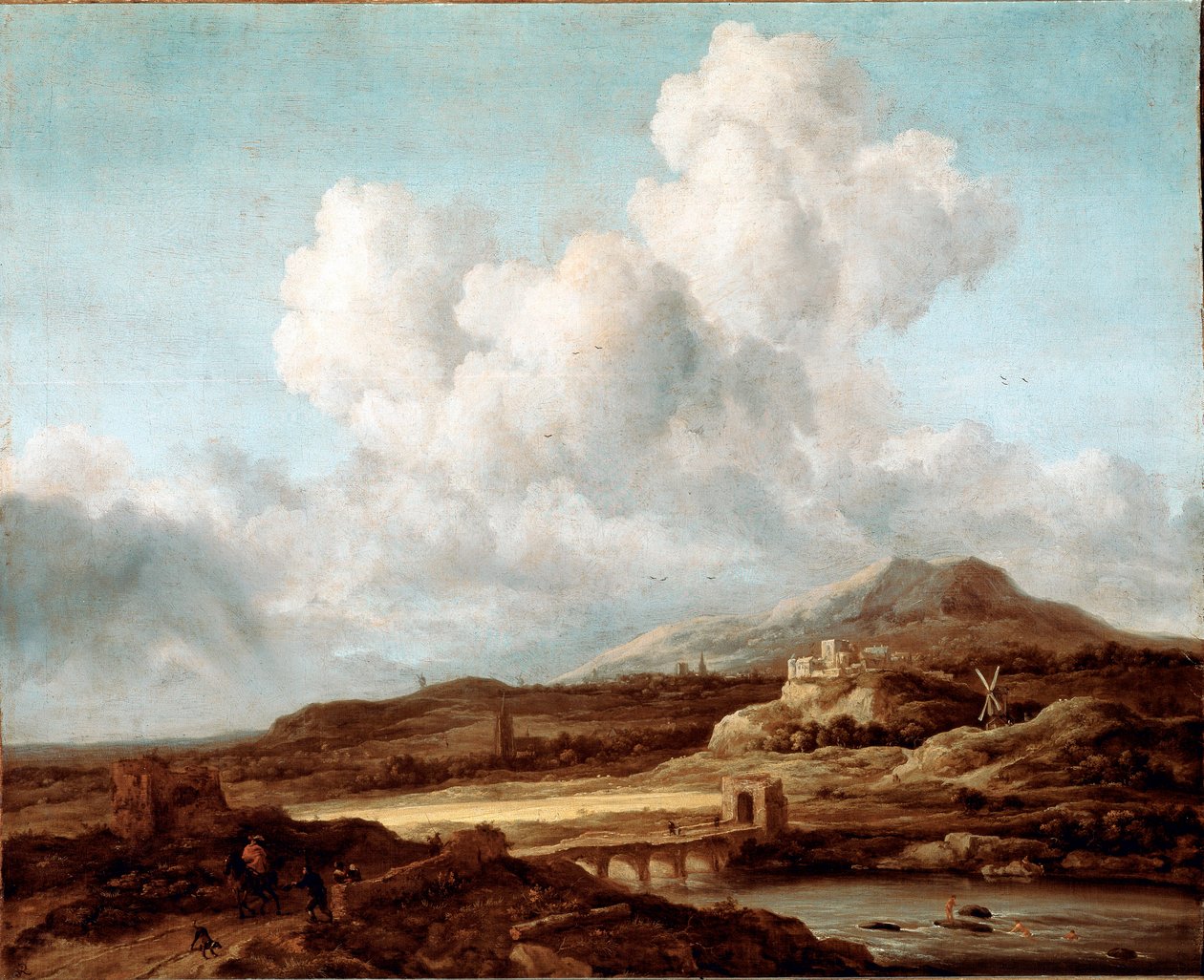 Le rayon de soleil Målning av Jacob Isaakszoon van Ruisdael (Ruysdael) (1628-1682) 1670-1675 Dim. 83x99 cm Paris, musee du Louvre - Solstrålen, av Jacob Van Ruysdael (1628-1682). Olja på duk, 83x99 cm av Jacob van Ruisdael