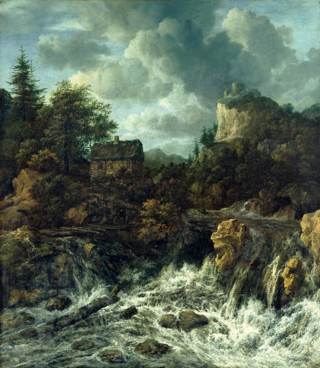 The Waterfall, 1665-70  av Jacob van Ruisdael