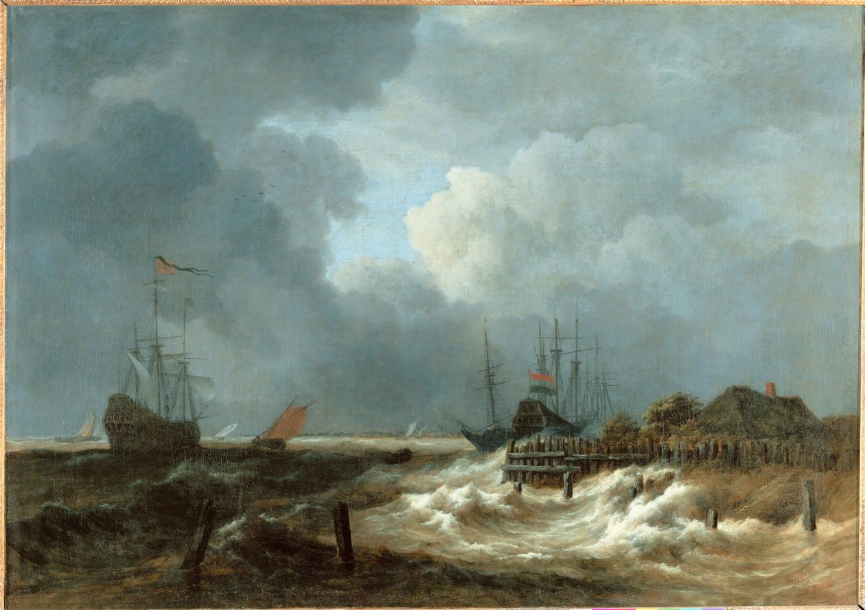 Stormen... av Jacob Isaaksz. or Isaacksz. van Ruisdael