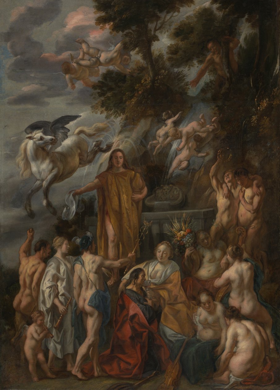 Allegori över poeten av Jacob Jordaens