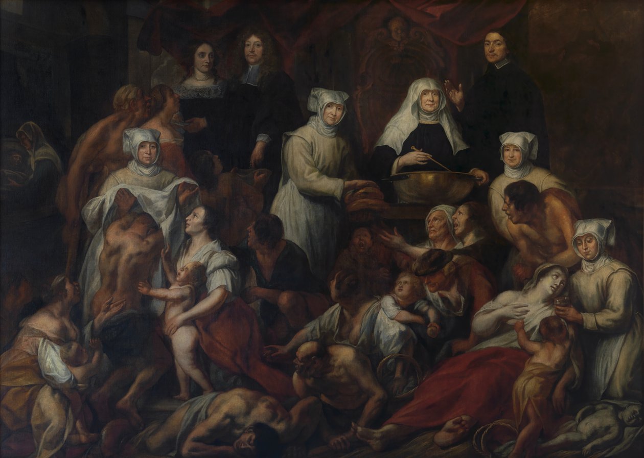 Nunnor från sjukhuset i Antwerpen (olja) av Jacob Jordaens