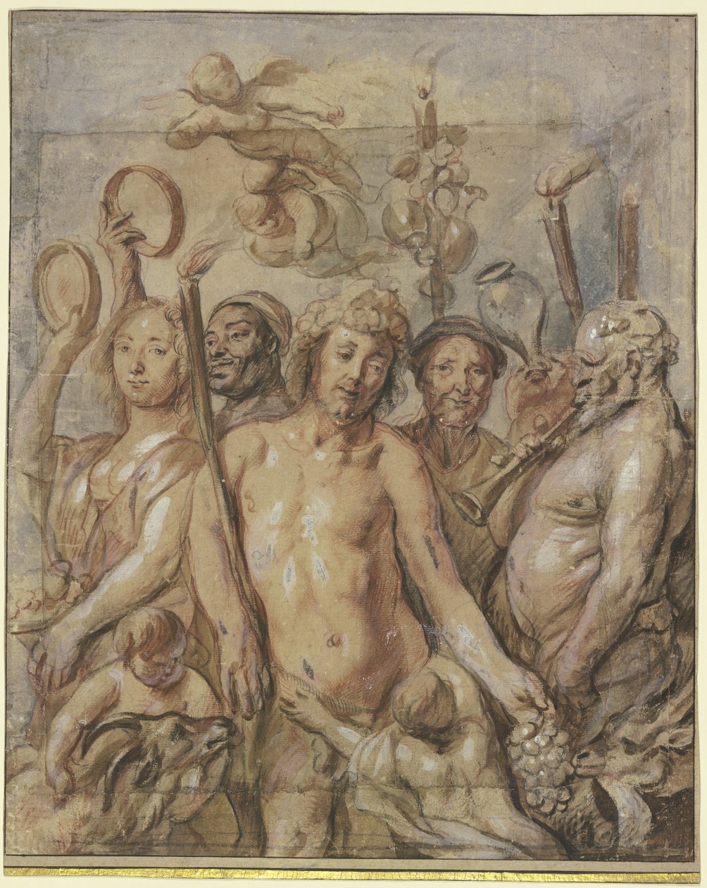 Bacchanternas procession (Bacchus triumf) av Jacob Jordaens