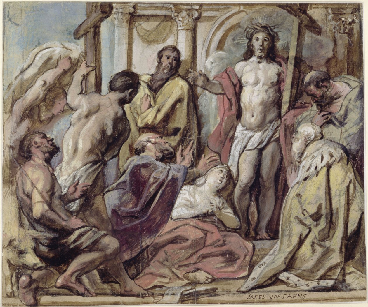 Kristus och de ångerfulla syndarna av Jacob Jordaens