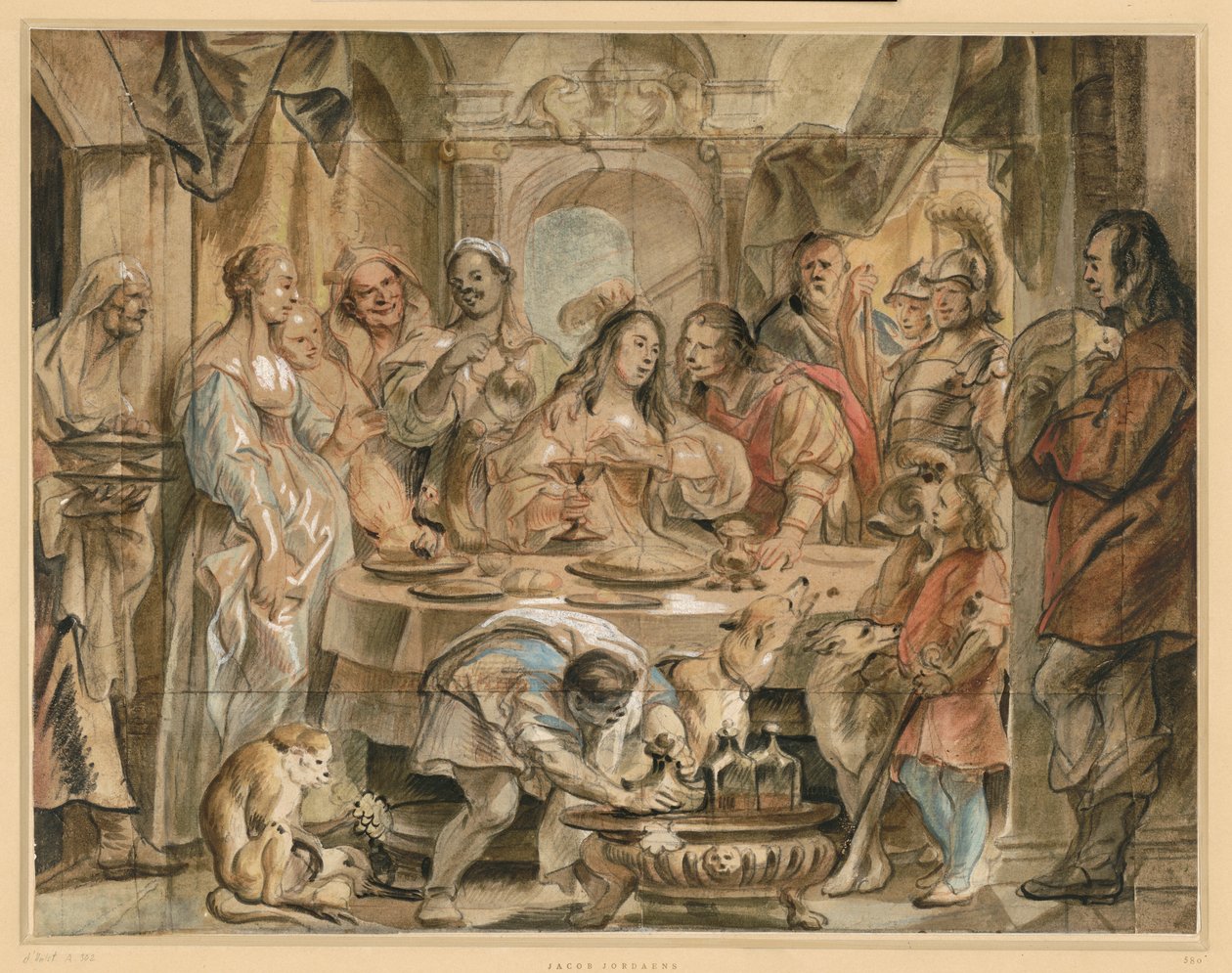 Kleopatras bankett av Jacob Jordaens