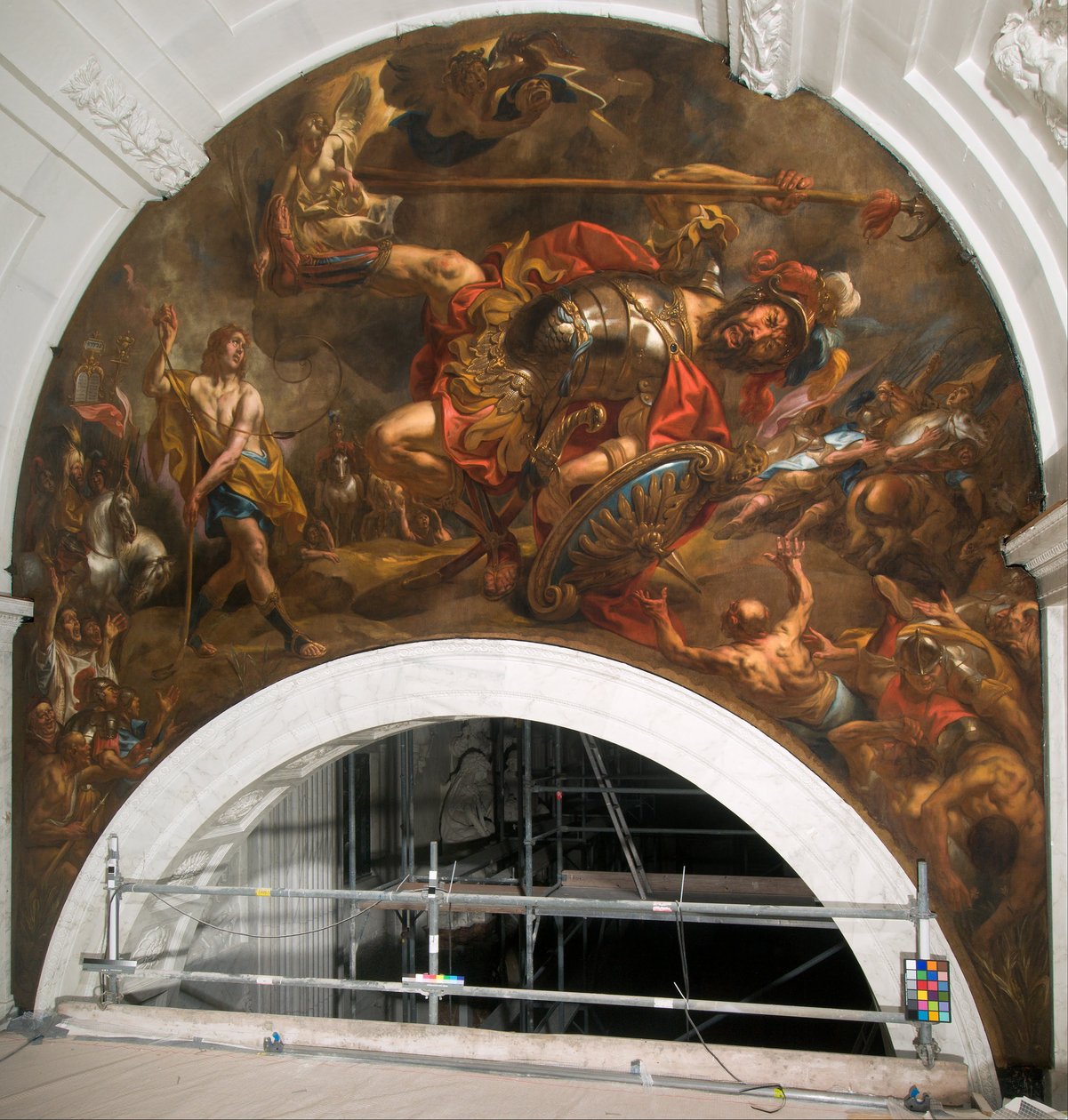 David och Goliat av Jacob Jordaens