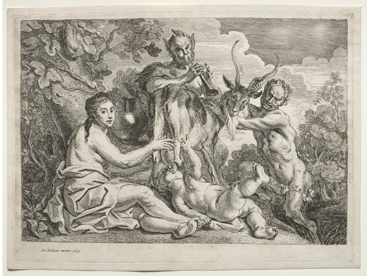 Jupiter får näring av geten Almathea av Jacob Jordaens