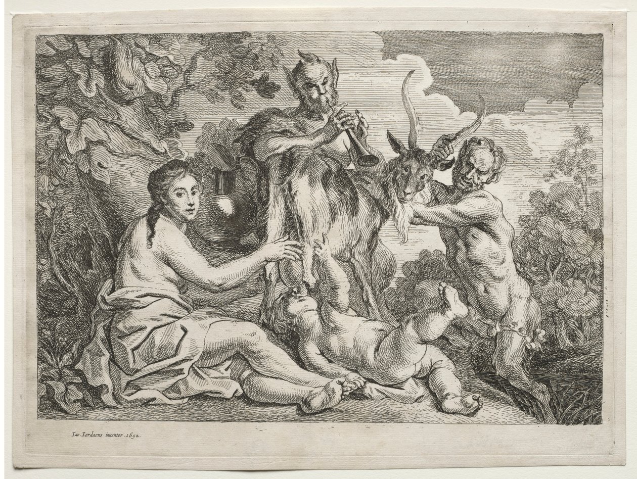Jupiter fick näring av geten Almathea, 1652. av Jacob Jordaens