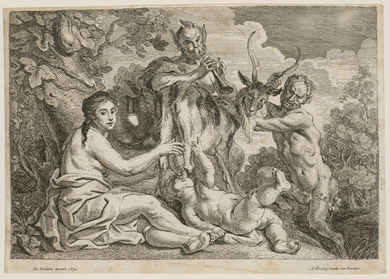 Jupiter som får näring av geten Amalthea av Jacob Jordaens