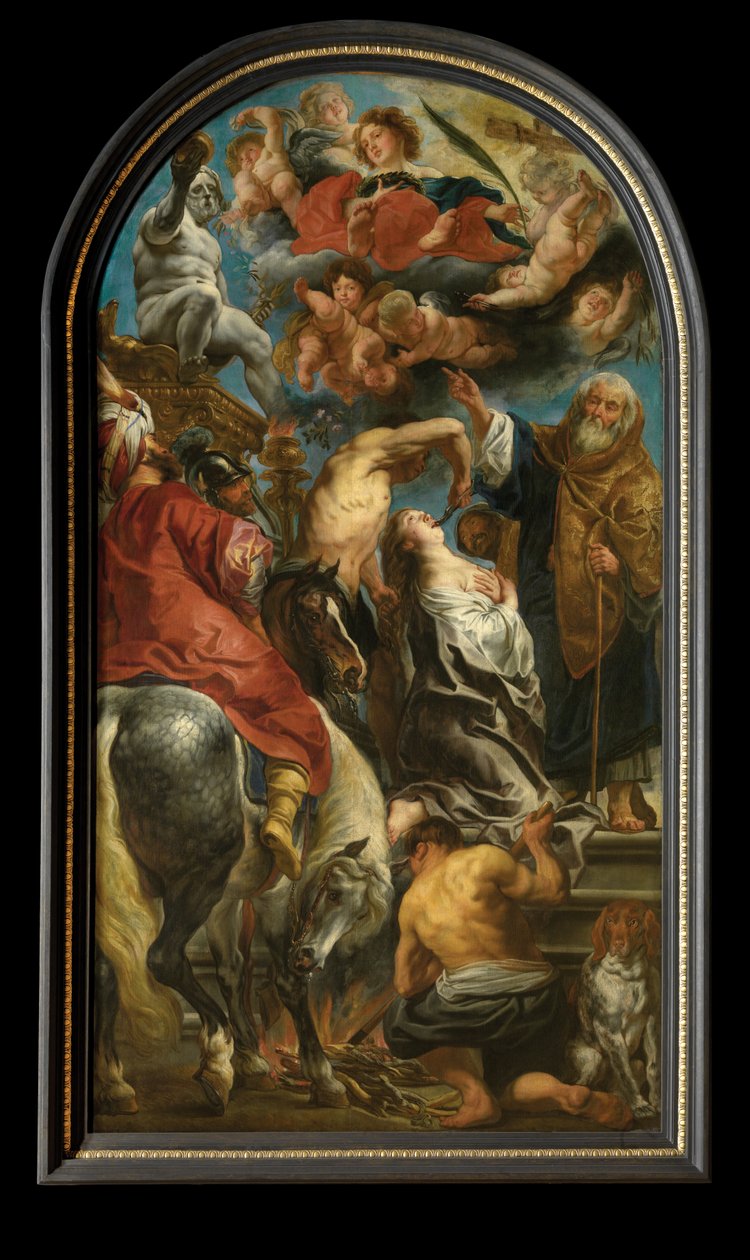 Martyrdom of Saint Apollonia (olja på duk) av Jacob Jordaens