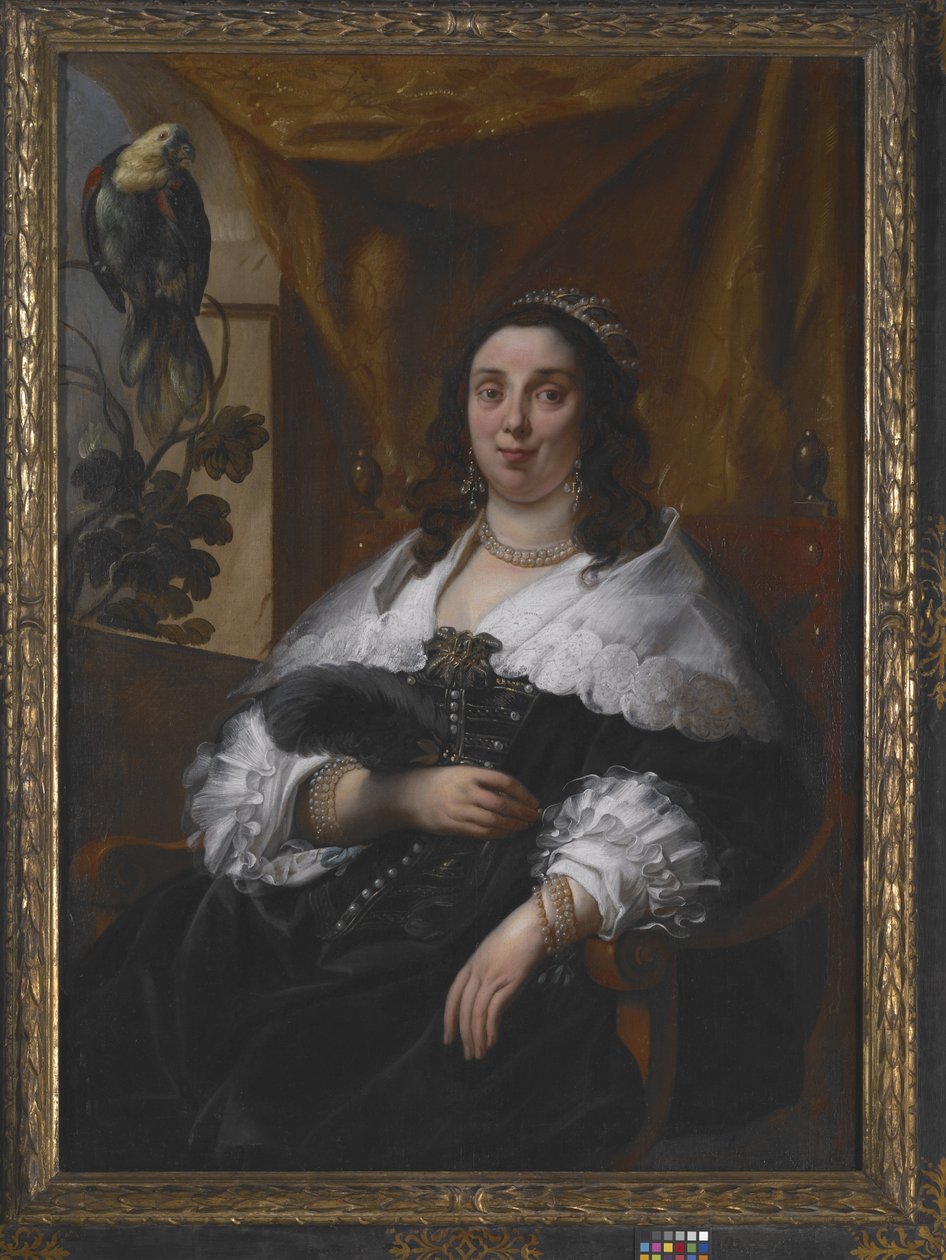 Porträtt av en dam (olja på duk) av Jacob Jordaens