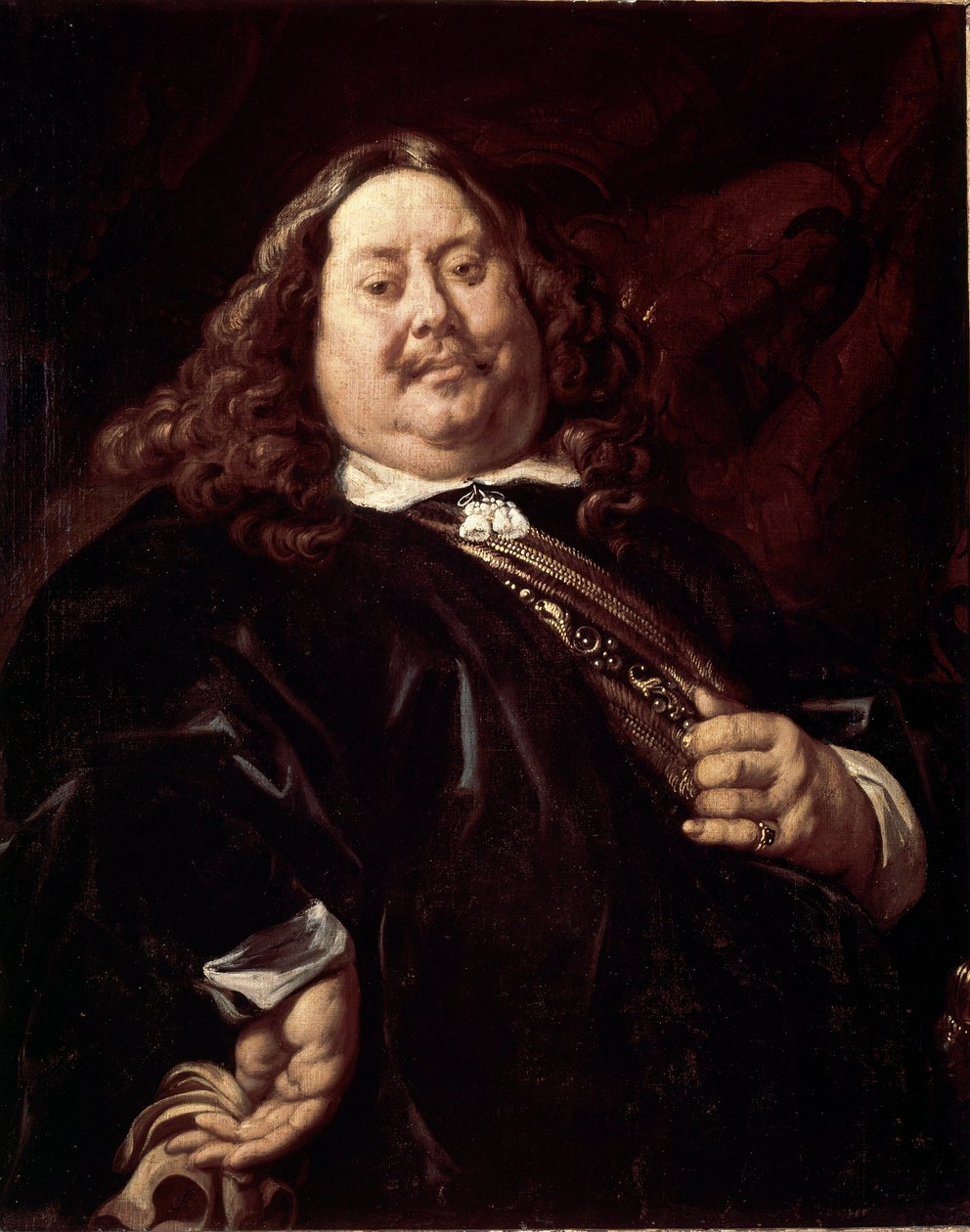 Porträtt av en man (sägs en gång porträtt av Michel de Ruyter (olja på duk av Jacob Jordaens