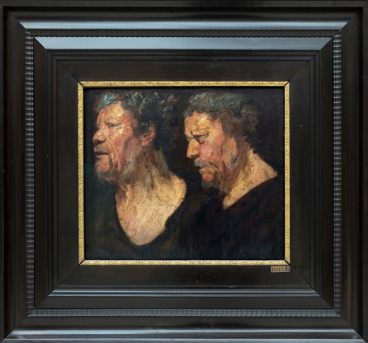 Studier av huvudet av Abraham Grapheus, ca 1620-1621 (olja på papper, monterad på panel) av Jacob Jordaens
