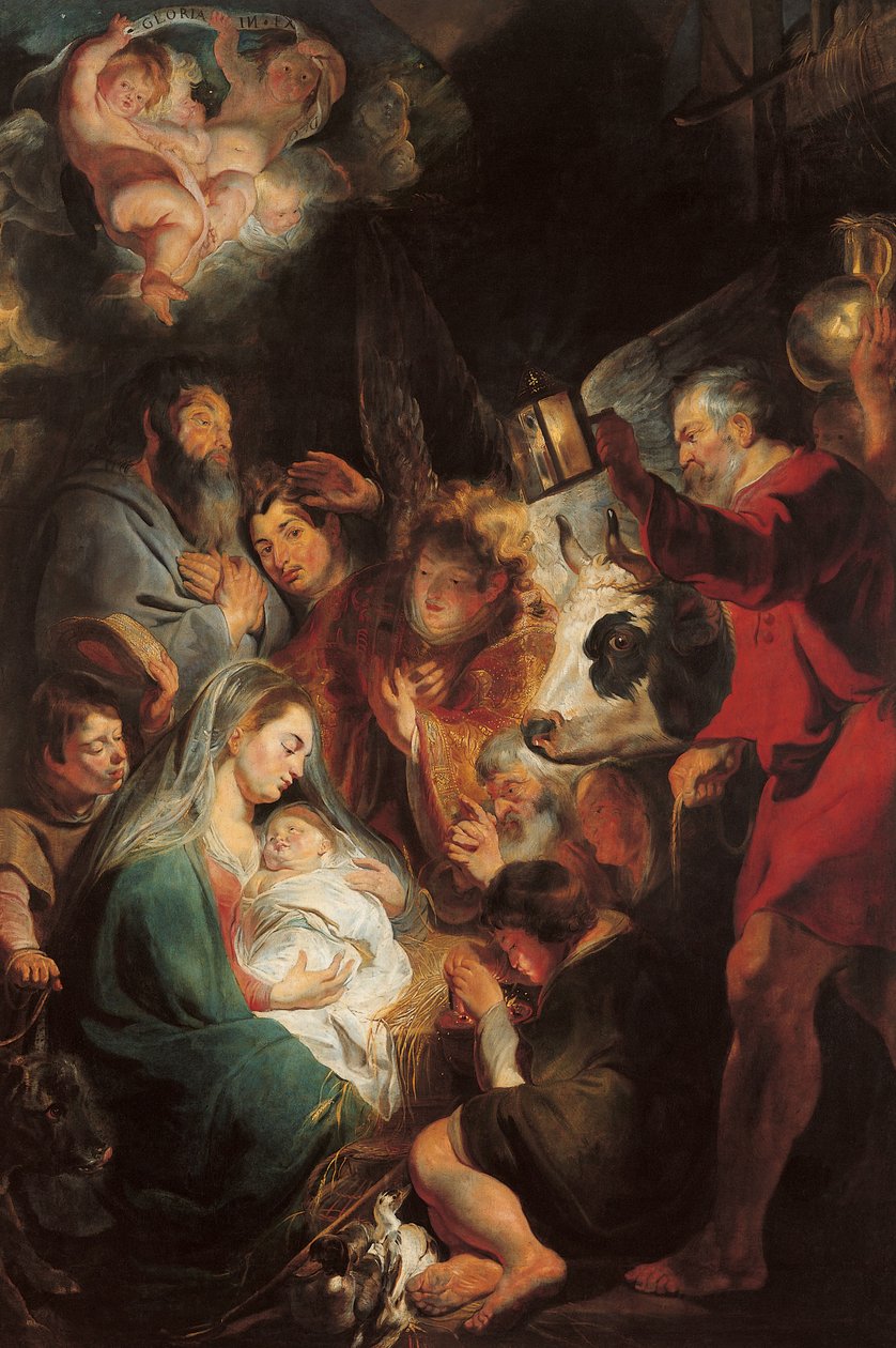 Tillbedjan av Magi av Jacob Jordaens