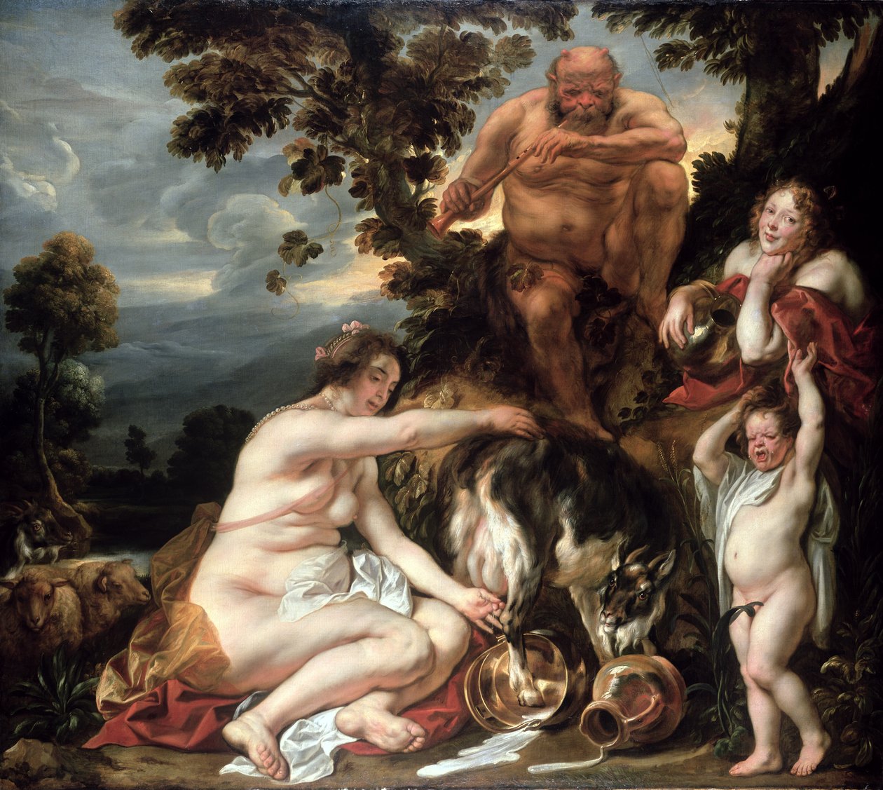 The Childhood of Jupiter, c.1640-49  av Jacob Jordaens