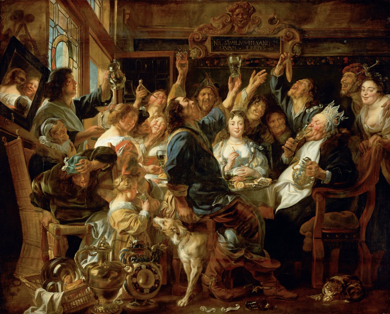 Bönkungens festmåltid av Jacob Jordaens