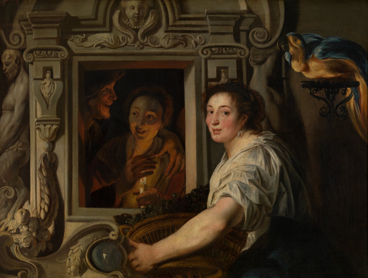Fruktförsäljaren (olja) av Jacob Jordaens
