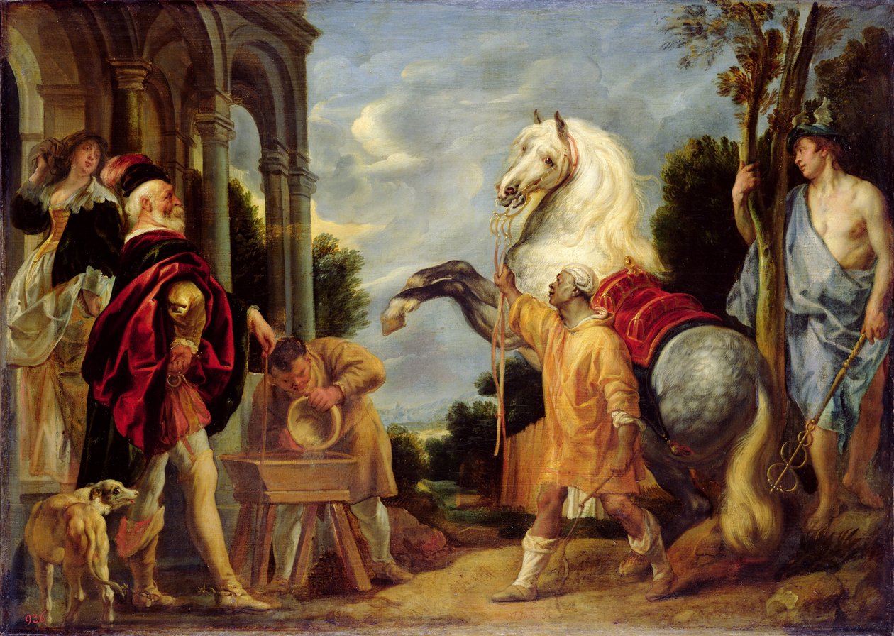 The Masters Eye Makes the Horse Fat  av Jacob Jordaens