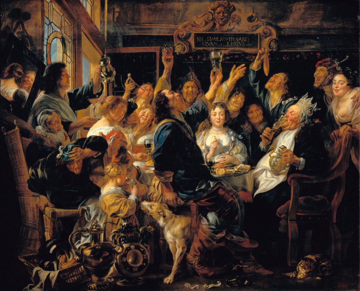 "Firandet av King Bean" av Jacob Jordaens