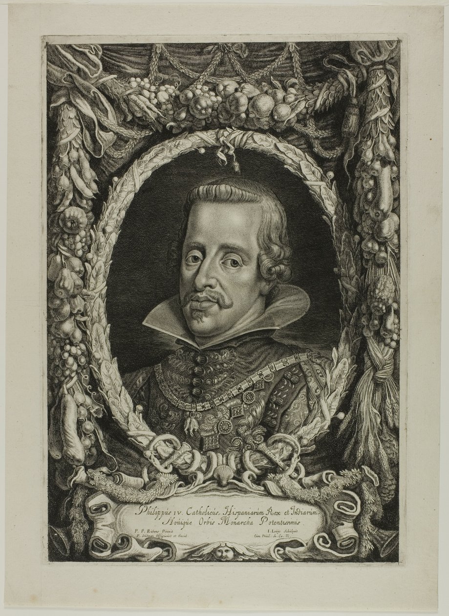 Filip IV, kung av Spanien, tavla 12 från Duces Burgundiae (Dukes of Burgundy) av Jacob Louys
