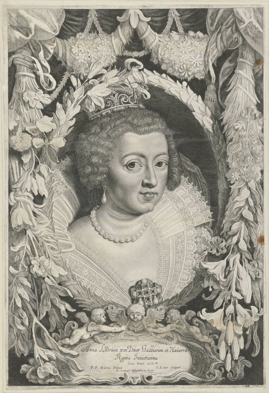 Porträtt av Anna van Österrike Ferdinand II[us] och III[us] Kejsare av huset Österrike (serietitel) av Jacob Louys