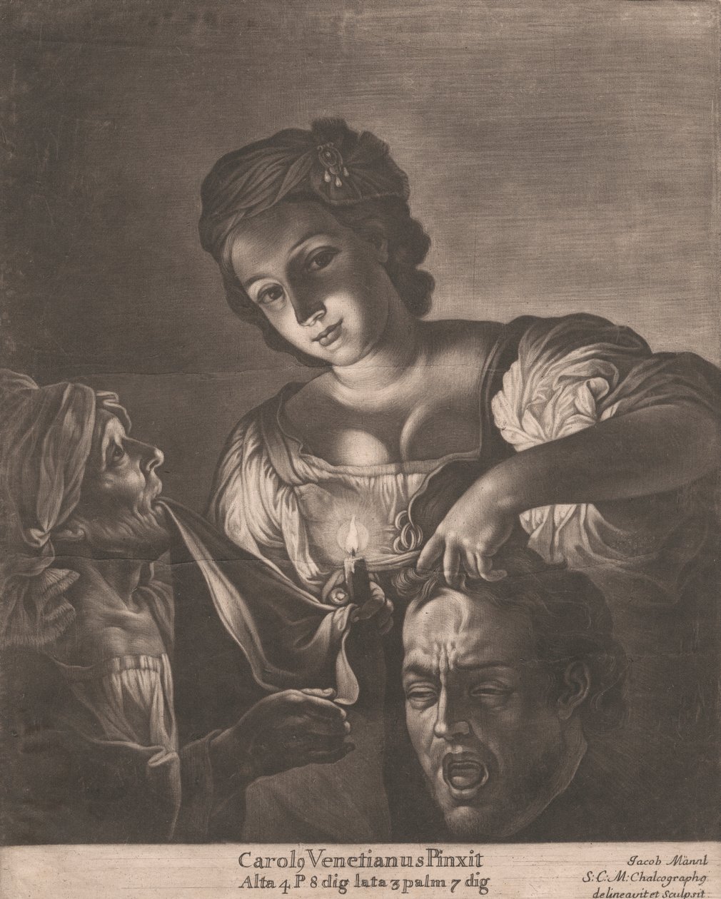 Judith med huvudet av Holofernes av Jacob Mannl