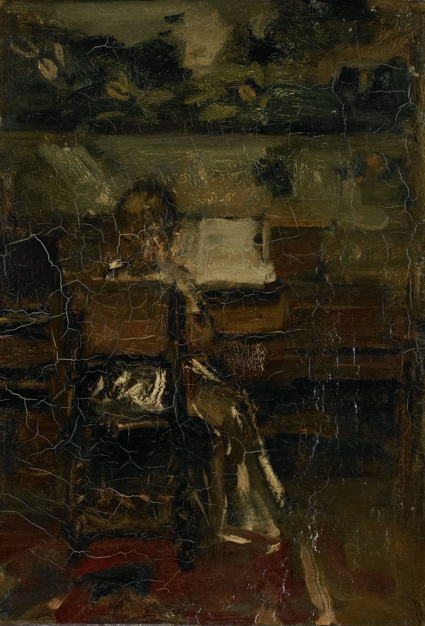 Flicka vid pianot av Jacob Maris