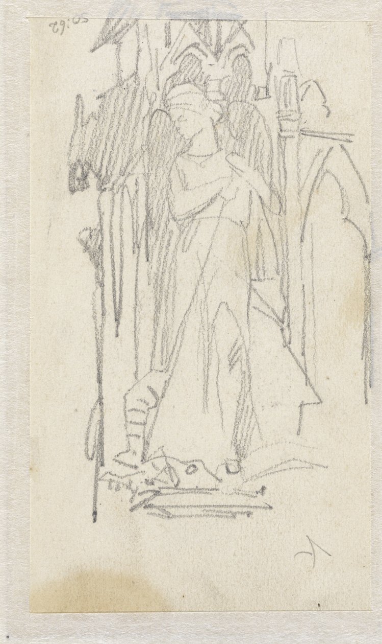 Skiss av en staty av H. Joris av Jacob Maris