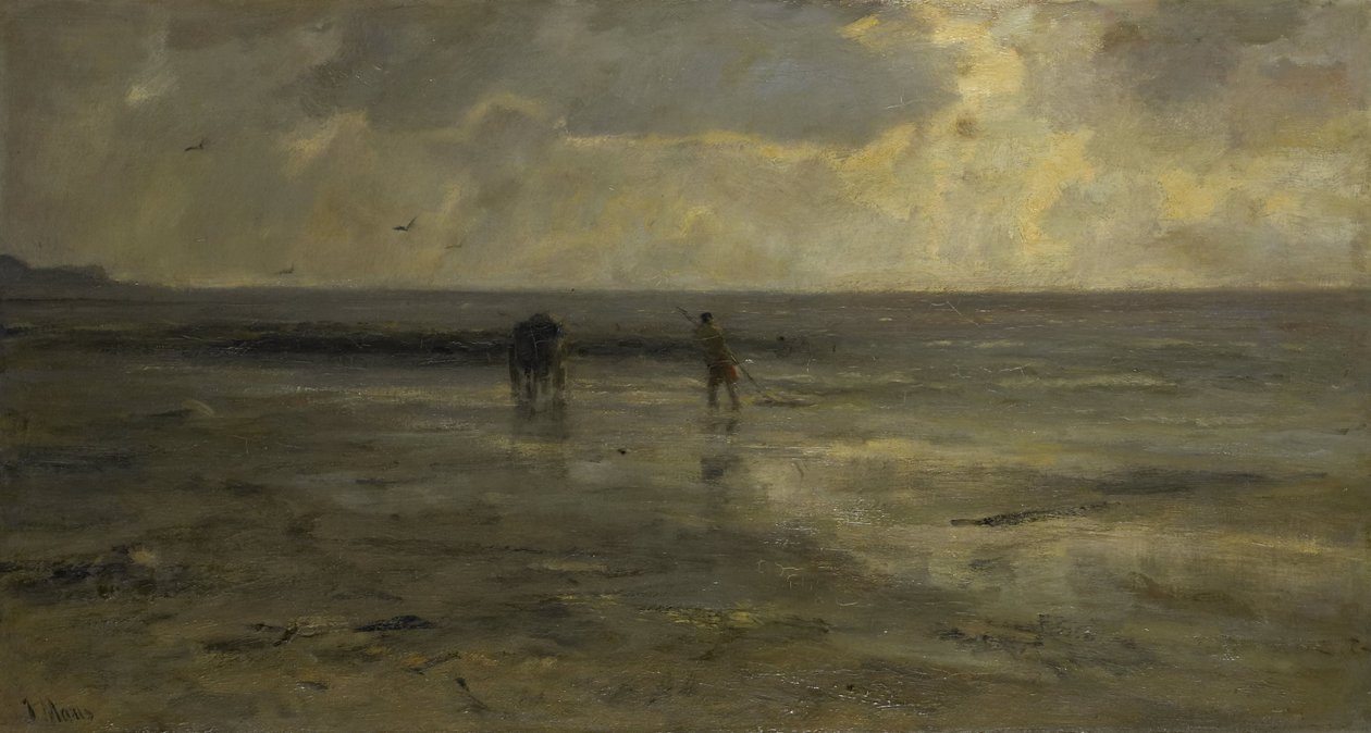 Strand på natten av Jacob Maris