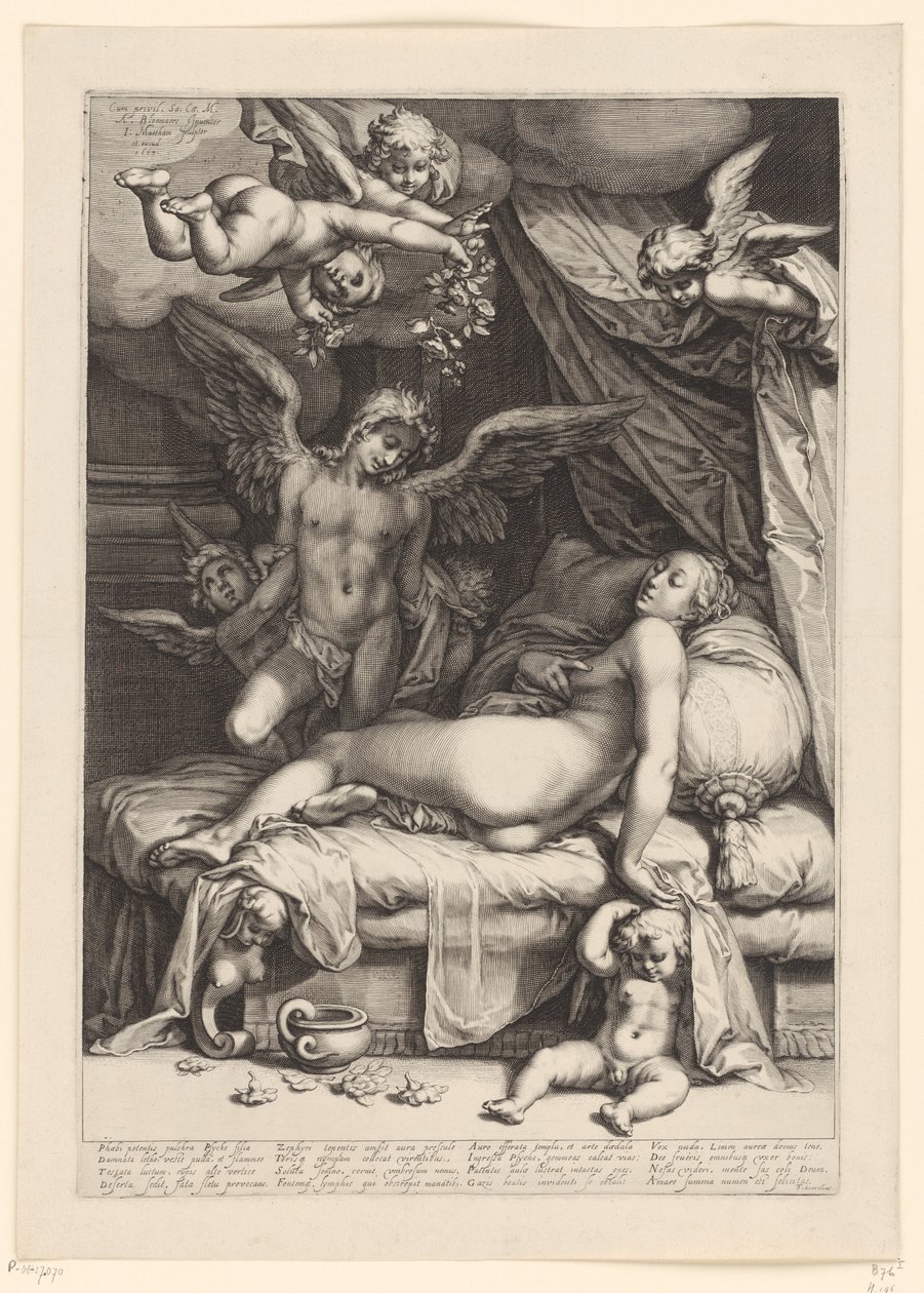 Amor och Psyche av Jacob Matham