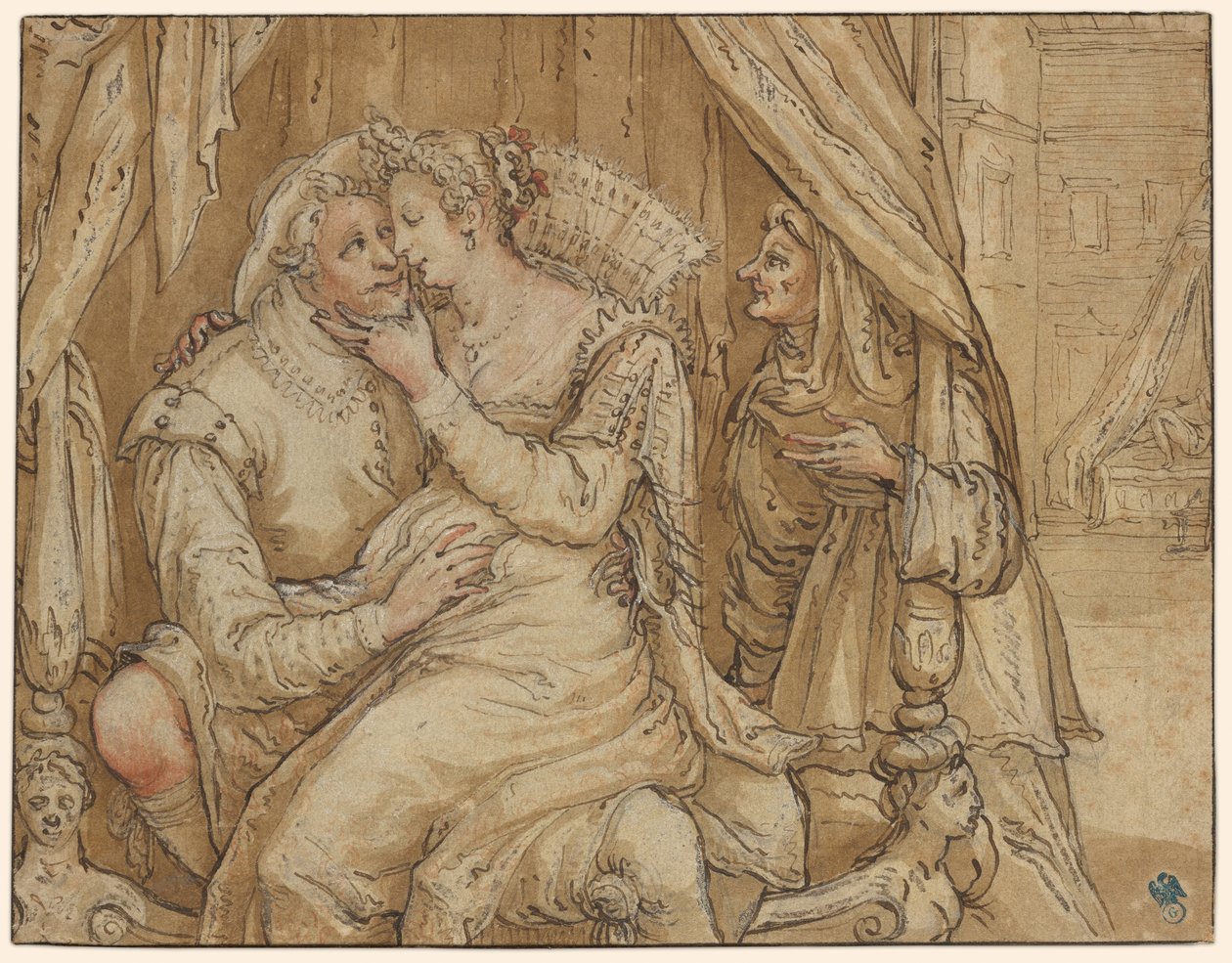 Amoröst par av Jacob Matham