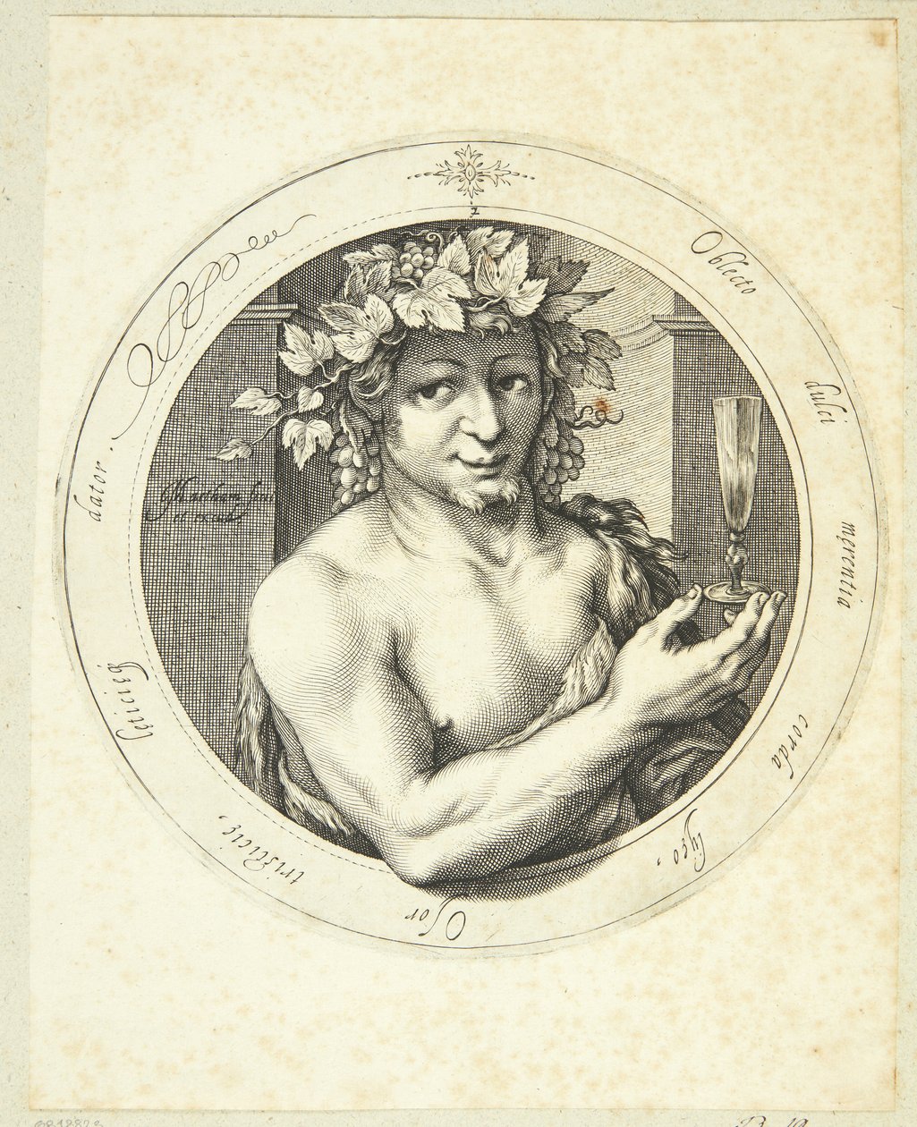 Bacchus av Jacob Matham