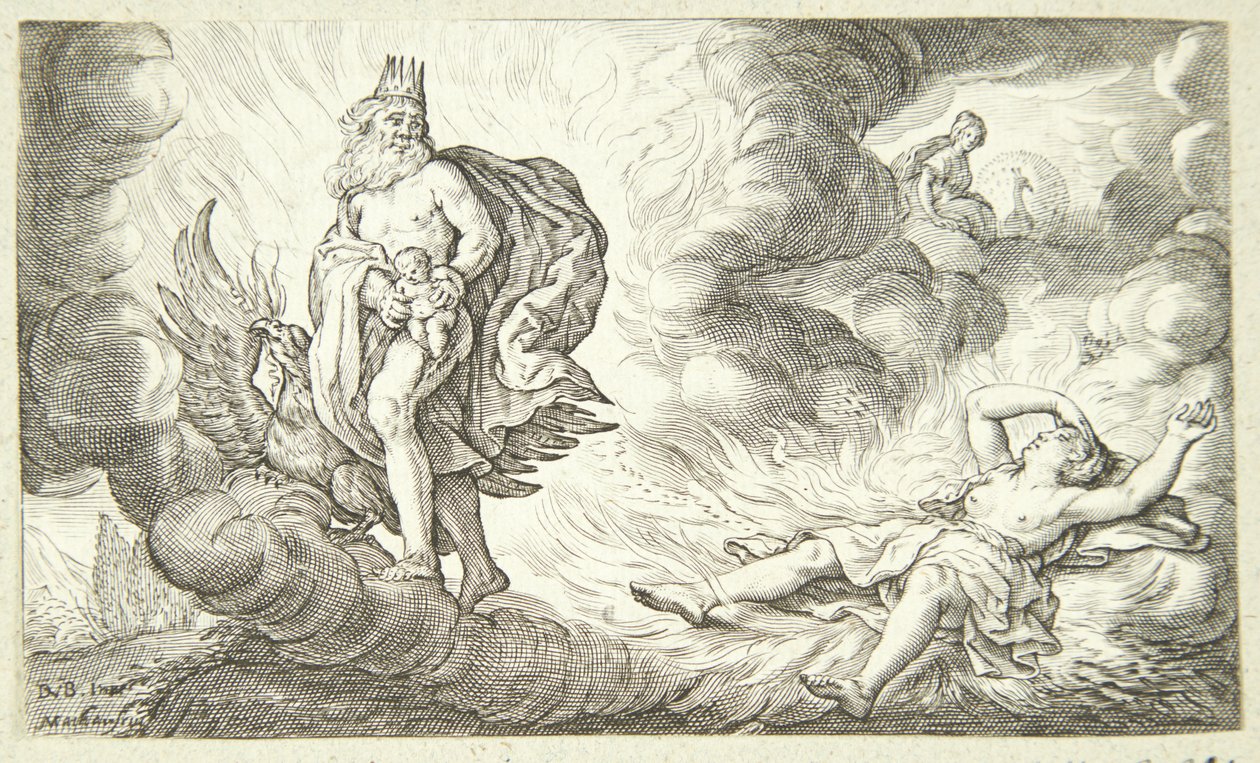 Bacchus födelse av Jacob Matham
