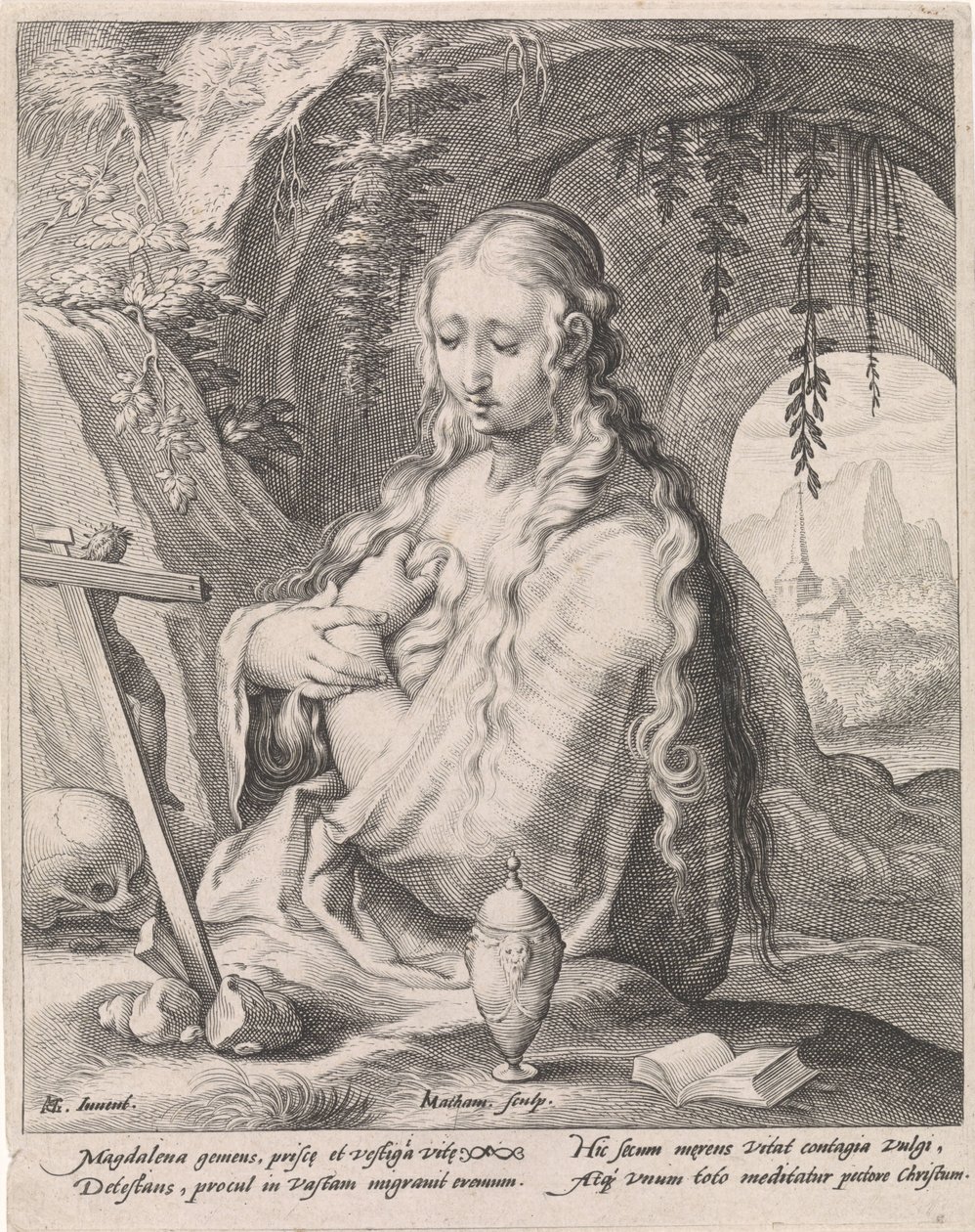 Maria Magdalena till Boetawardi av Jacob Matham