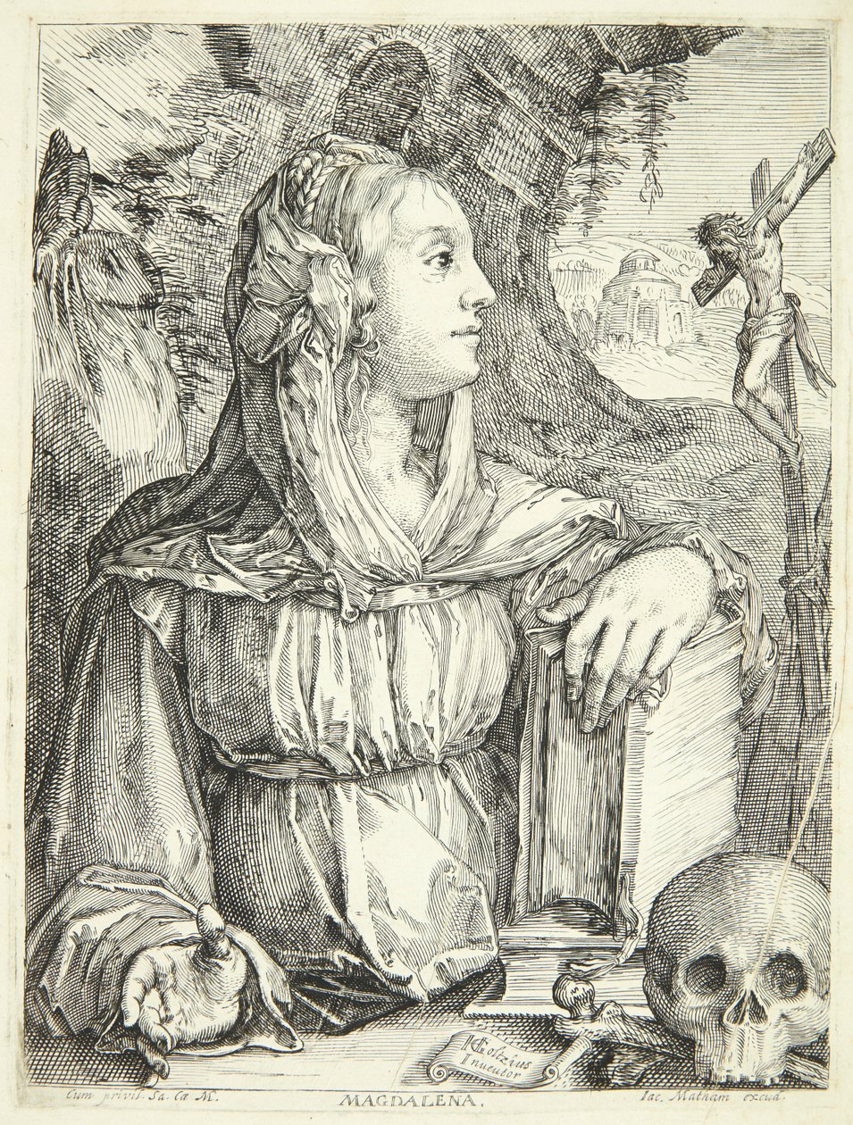 Den ångerfulla Maria Magdalena av Jacob Matham