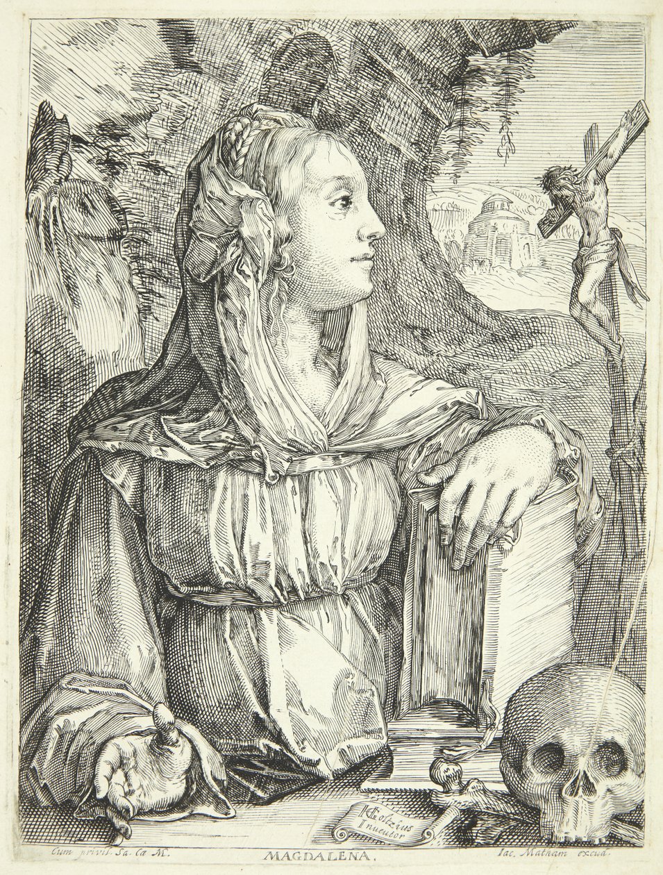 Den ångerfulla Maria Magdalena av Jacob Matham