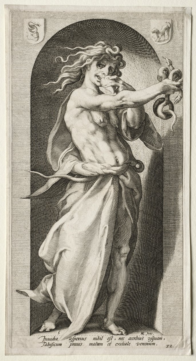Avund, 1593. av Jacob Matham