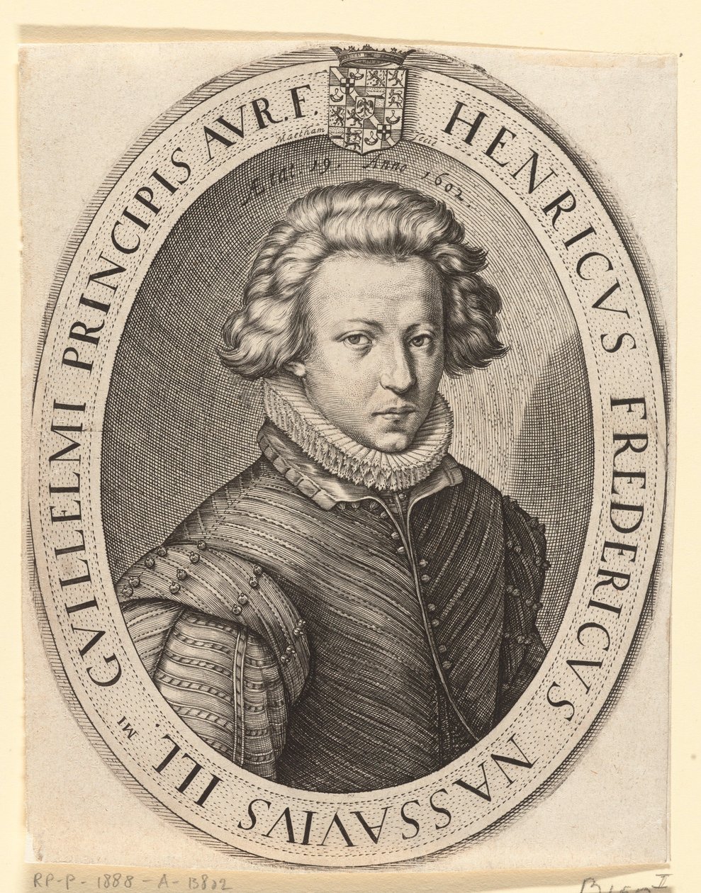 Fredrik Henrik, prins av Oranien 1602 av Jacob Matham