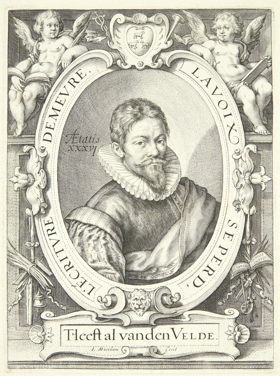 Jan van de Velde den äldre av Jacob Matham
