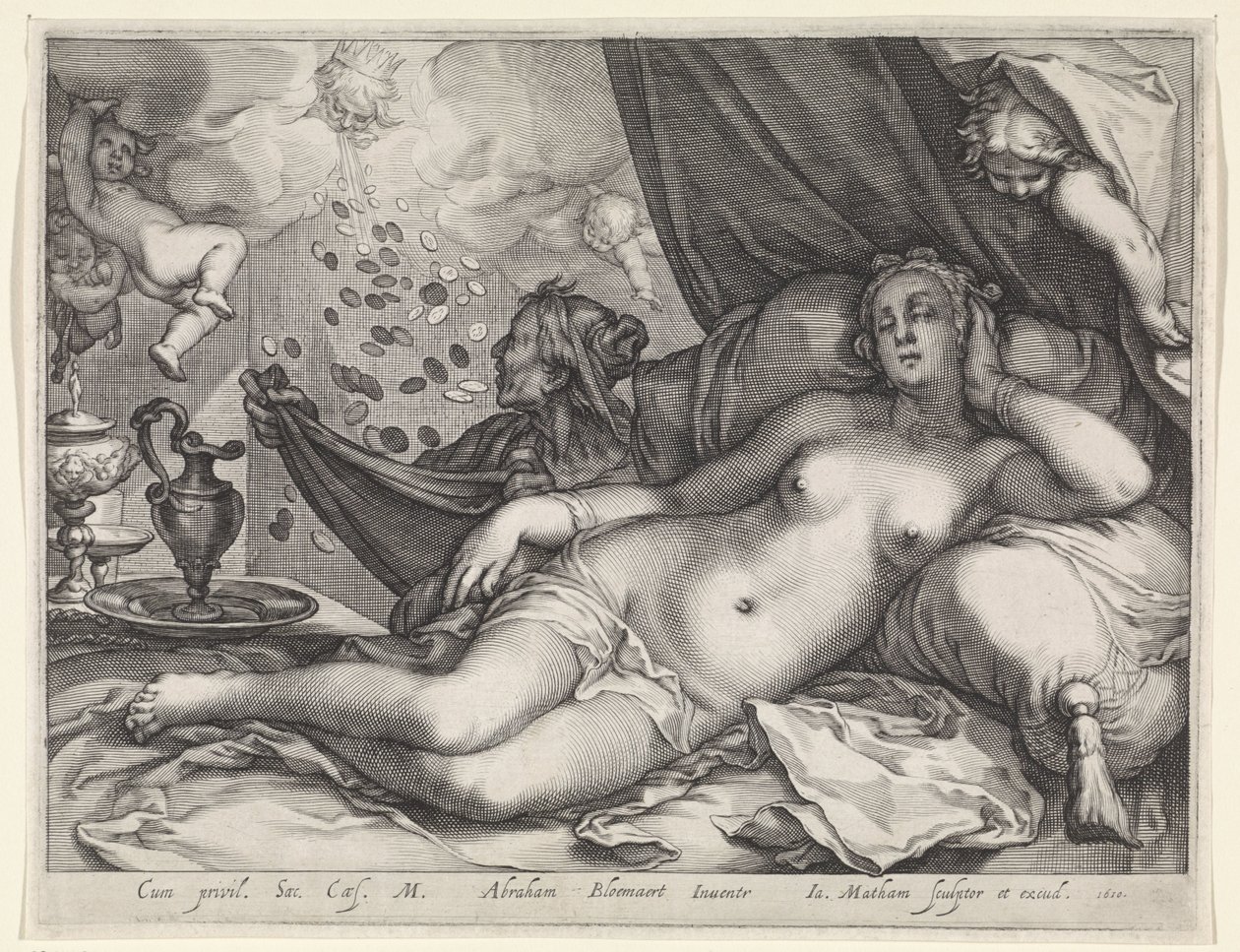 Jupiter och Danaë av Jacob Matham