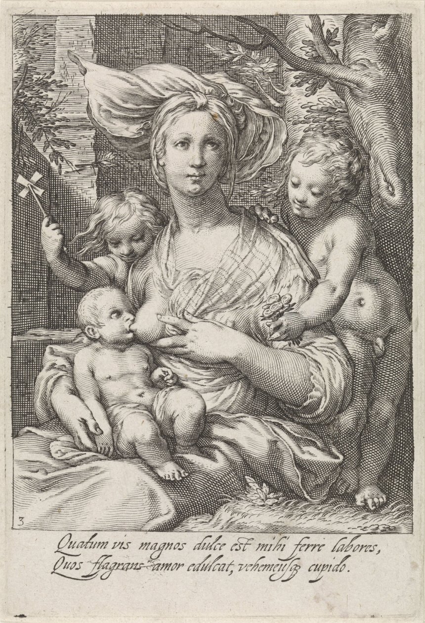 Kärlek (Caritas) av Jacob Matham
